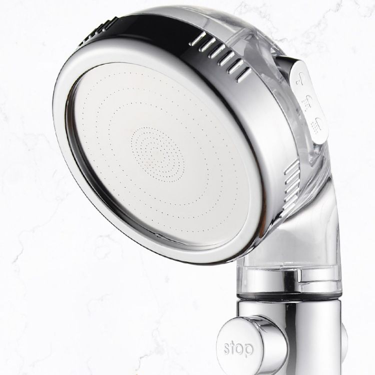 Contemporary Handheld Shower Head Round Filter Ball Spray Head in Silver Clearhalo 'Bathroom Remodel & Bathroom Fixtures' 'Home Improvement' 'home_improvement' 'home_improvement_shower_heads' 'Shower Heads' 'shower_heads' 'Showers & Bathtubs Plumbing' 'Showers & Bathtubs' 1200x1200_9709f797-dfb3-4270-83c6-41d683a8ffd9