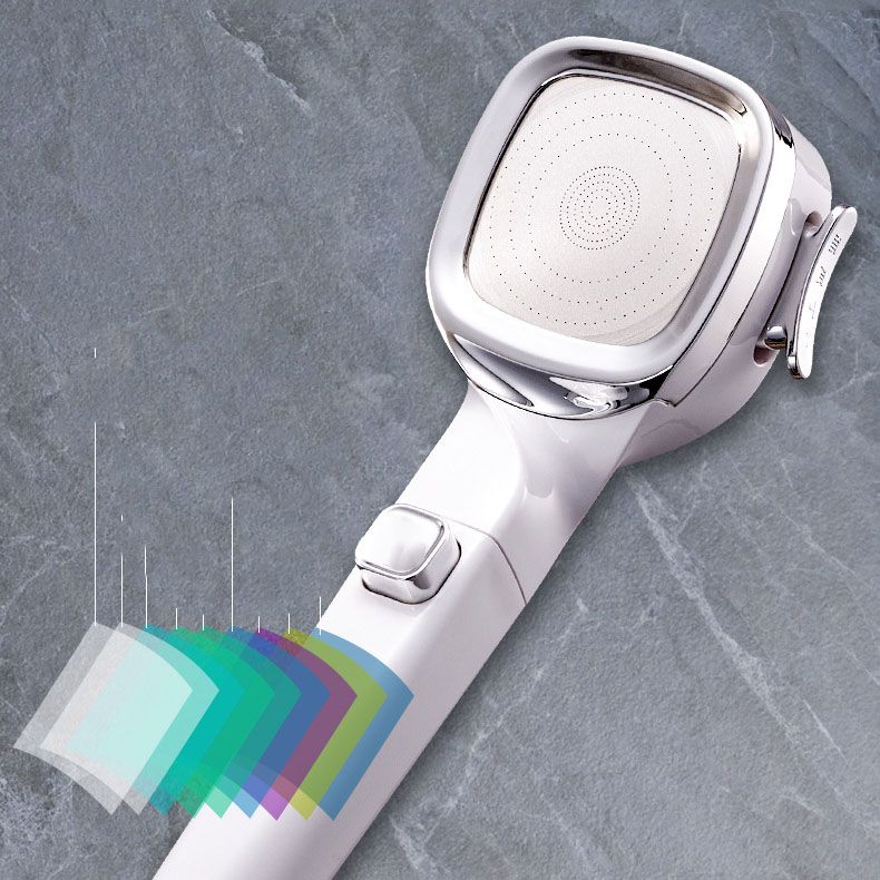 4-Setting Pressurized Shower One-button Water-stop Hand-held Shower Head Clearhalo 'Bathroom Remodel & Bathroom Fixtures' 'Home Improvement' 'home_improvement' 'home_improvement_shower_heads' 'Shower Heads' 'shower_heads' 'Showers & Bathtubs Plumbing' 'Showers & Bathtubs' 1200x1200_97306619-807b-4951-a682-d39ef2deb2c0