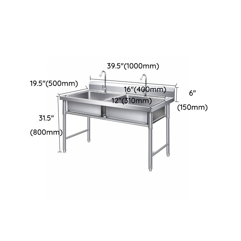 Modern Style Stainless Steel Sink with Strainer Drop-In Kitchen Sink Clearhalo 'Home Improvement' 'home_improvement' 'home_improvement_kitchen_sinks' 'Kitchen Remodel & Kitchen Fixtures' 'Kitchen Sinks & Faucet Components' 'Kitchen Sinks' 'kitchen_sinks' 1200x1200_97773541-4a77-4ed4-a7ab-57635400ea13