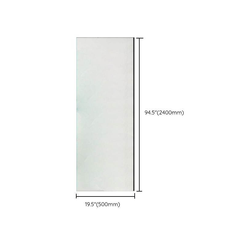 Modern Transparent Fixed Glass Panel Single Fixed Shower Screen Clearhalo 'Bathroom Remodel & Bathroom Fixtures' 'Home Improvement' 'home_improvement' 'home_improvement_shower_tub_doors' 'Shower and Tub Doors' 'shower_tub_doors' 'Showers & Bathtubs' 1200x1200_97848ec7-513f-4684-8b0c-feedcc2a79f1