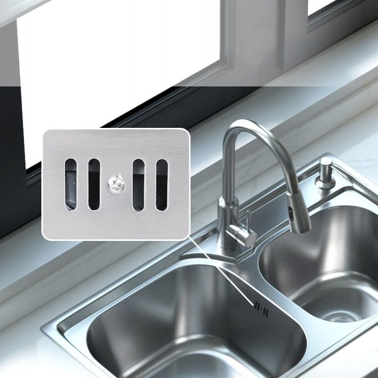 Modern Style Kitchen Sink Stainless Steel Noise-cancelling Design Kitchen Double Sink Clearhalo 'Home Improvement' 'home_improvement' 'home_improvement_kitchen_sinks' 'Kitchen Remodel & Kitchen Fixtures' 'Kitchen Sinks & Faucet Components' 'Kitchen Sinks' 'kitchen_sinks' 1200x1200_978a4cad-9009-423e-8e3c-4003f882a8c6