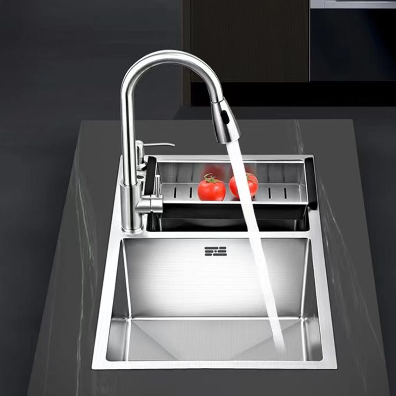 Contemporary Style Kitchen Sink Stainless Steel 2 Holes Drop-In Kitchen Double Sink Clearhalo 'Home Improvement' 'home_improvement' 'home_improvement_kitchen_sinks' 'Kitchen Remodel & Kitchen Fixtures' 'Kitchen Sinks & Faucet Components' 'Kitchen Sinks' 'kitchen_sinks' 1200x1200_97a3d050-96ca-4a60-8ee1-3c3fa80c6d1f