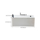 Rectangle Modern White Acrylic Bathtub Back to Wall with Drain Bath Tub Clearhalo 'Bathroom Remodel & Bathroom Fixtures' 'Bathtubs' 'Home Improvement' 'home_improvement' 'home_improvement_bathtubs' 'Showers & Bathtubs' 1200x1200_97d24e5b-3b6d-4450-9359-d31b0a1afe29