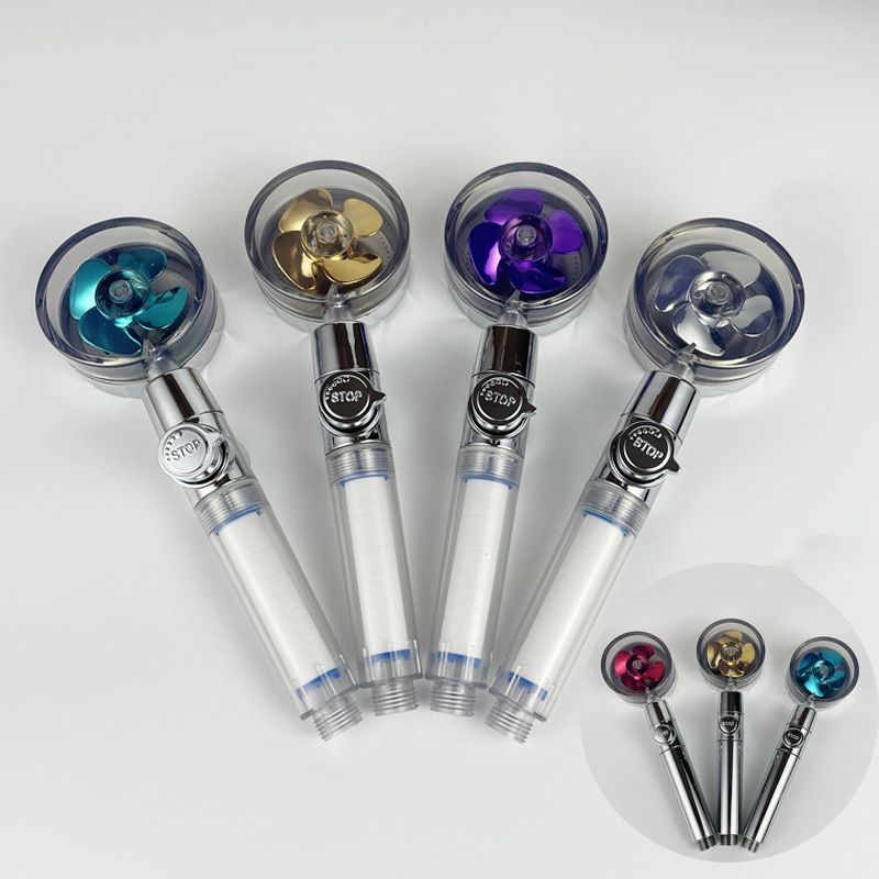 Modern Round Handheld Shower Head Rain Spray Head in Plastic Clearhalo 'Bathroom Remodel & Bathroom Fixtures' 'Home Improvement' 'home_improvement' 'home_improvement_shower_heads' 'Shower Heads' 'shower_heads' 'Showers & Bathtubs Plumbing' 'Showers & Bathtubs' 1200x1200_97de4164-2c88-44f1-9c5b-997b264c2aaa