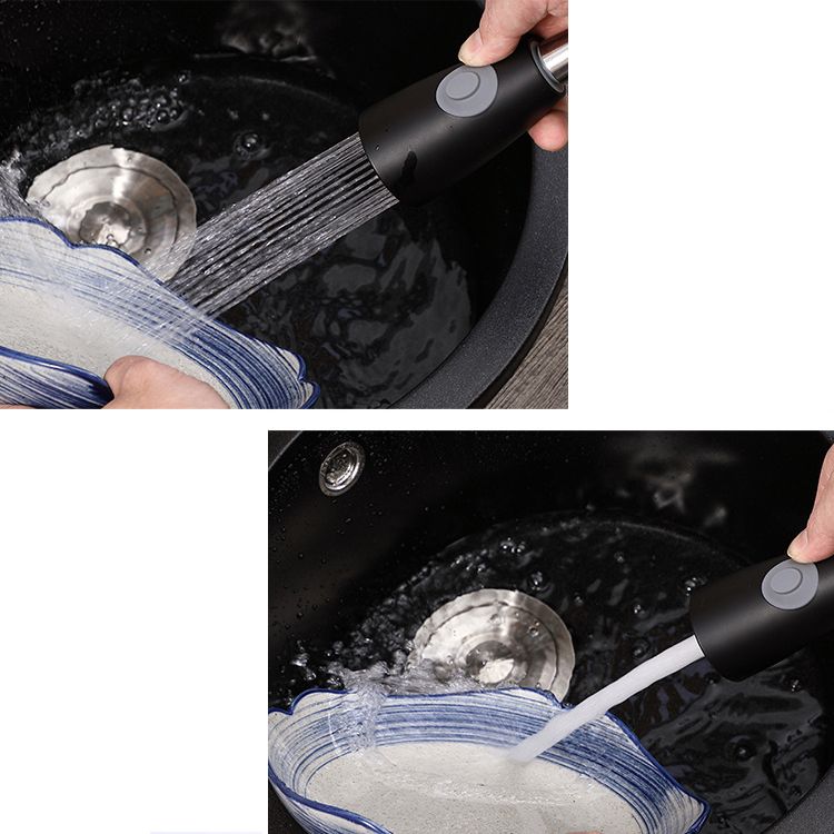 Quartz Kitchen Sink Modern Single Bowl Kitchen Sink with Round Shape Clearhalo 'Home Improvement' 'home_improvement' 'home_improvement_kitchen_sinks' 'Kitchen Remodel & Kitchen Fixtures' 'Kitchen Sinks & Faucet Components' 'Kitchen Sinks' 'kitchen_sinks' 1200x1200_9800d308-6509-4825-825f-9d72db03017d