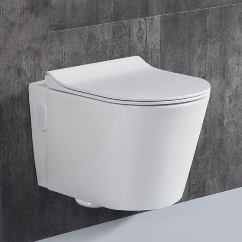 Modern Wall Mount Toilet White Toilet Bowl with Seat for Washroom Clearhalo 'Bathroom Remodel & Bathroom Fixtures' 'Home Improvement' 'home_improvement' 'home_improvement_toilets' 'Toilets & Bidets' 'Toilets' 1200x1200_983472f7-9b2f-4231-90f2-768a038cc792