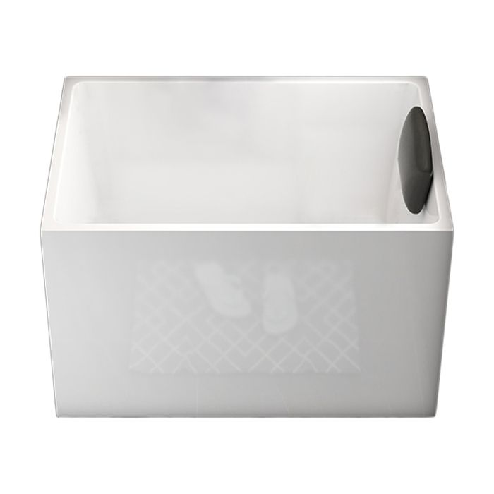 Back to Wall Rectangular Bathtub Antique Finish Soaking Bath Tub (Faucet not Included) Clearhalo 'Bathroom Remodel & Bathroom Fixtures' 'Bathtubs' 'Home Improvement' 'home_improvement' 'home_improvement_bathtubs' 'Showers & Bathtubs' 1200x1200_983704e6-f734-4f1d-a2d4-5eec5ad5b5e9