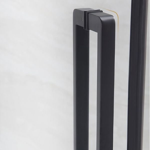 Black 304 Stainless Steel Shower Enclosure Clear Round Shower Stall Clearhalo 'Bathroom Remodel & Bathroom Fixtures' 'Home Improvement' 'home_improvement' 'home_improvement_shower_stalls_enclosures' 'Shower Stalls & Enclosures' 'shower_stalls_enclosures' 'Showers & Bathtubs' 1200x1200_9840984d-59e2-4cb1-be33-d3678427a721