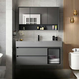 Contemporary Bathroom Vanity Wall-Mounted Single Sink with Soft Close Door Clearhalo 'Bathroom Remodel & Bathroom Fixtures' 'Bathroom Vanities' 'bathroom_vanities' 'Home Improvement' 'home_improvement' 'home_improvement_bathroom_vanities' 1200x1200_9868b6a0-ccd2-408b-af58-a27193c7b091