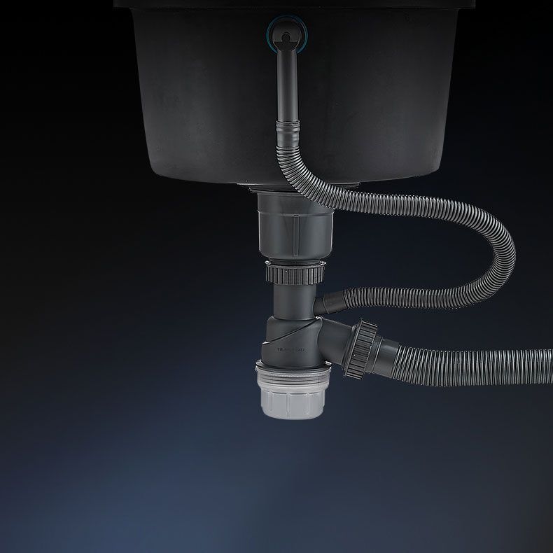 Contemporary Style Kitchen Sink Quartz Single Bowl Kitchen Sink with Basket Strainer Clearhalo 'Home Improvement' 'home_improvement' 'home_improvement_kitchen_sinks' 'Kitchen Remodel & Kitchen Fixtures' 'Kitchen Sinks & Faucet Components' 'Kitchen Sinks' 'kitchen_sinks' 1200x1200_986a9e8e-a1b9-4cf2-8a4f-eae8057a949f