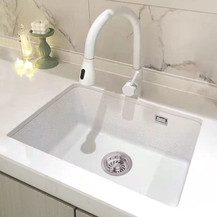 Classic Quartz Single Basin Sink Undermount Kitchen Sink with Faucet Clearhalo 'Home Improvement' 'home_improvement' 'home_improvement_kitchen_sinks' 'Kitchen Remodel & Kitchen Fixtures' 'Kitchen Sinks & Faucet Components' 'Kitchen Sinks' 'kitchen_sinks' 1200x1200_9879d7c3-ed4d-485b-983a-a8da85d036f5