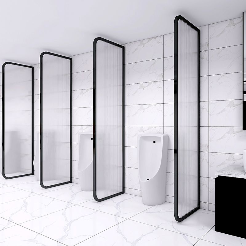 Black and Gold Fixed Glass Panel Framed Single Fixed Bath Fixed Panel Clearhalo 'Bathroom Remodel & Bathroom Fixtures' 'Home Improvement' 'home_improvement' 'home_improvement_shower_tub_doors' 'Shower and Tub Doors' 'shower_tub_doors' 'Showers & Bathtubs' 1200x1200_9892ed0f-907b-4c3a-8bbc-d17500c9e935