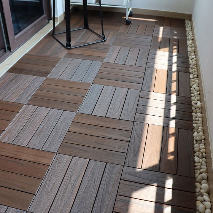 Square Snapping Patio Flooring Composite Tiles Striped Pattern Tile Set Clearhalo 'Home Improvement' 'home_improvement' 'home_improvement_outdoor_deck_tiles_planks' 'Outdoor Deck Tiles & Planks' 'Outdoor Flooring & Tile' 'Outdoor Remodel' 'outdoor_deck_tiles_planks' 1200x1200_98ad7085-9fd2-4ba0-ab83-3467ab29dff8