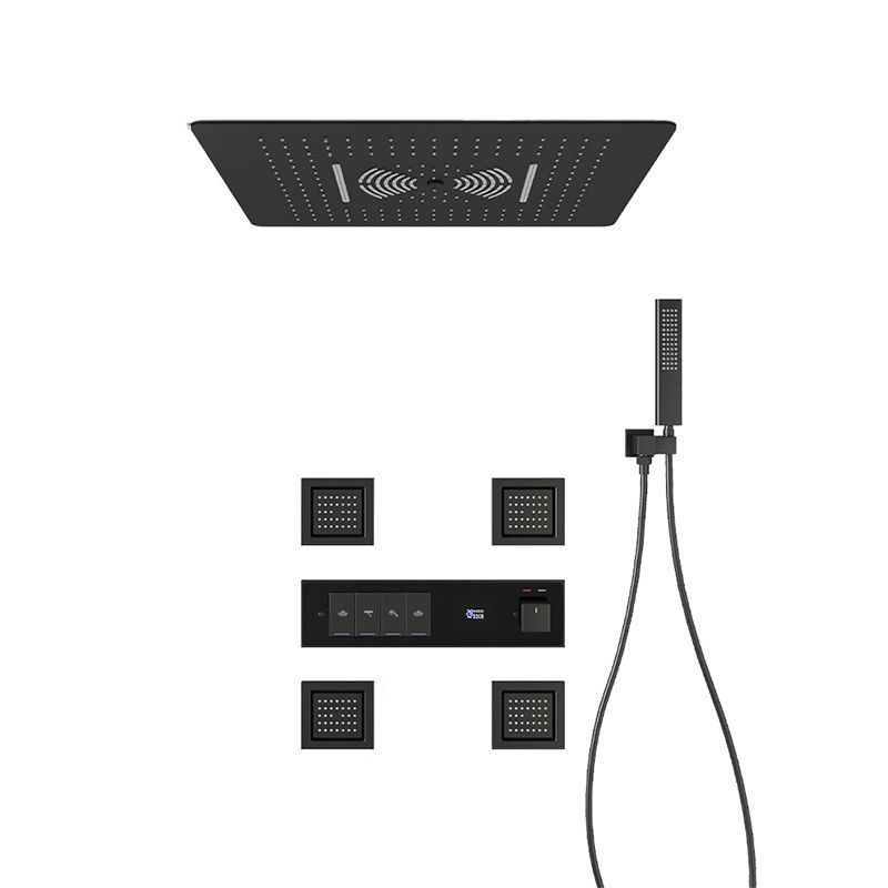 Shower Set All Copper into The Wall Concealed Digital Display Shower Set Clearhalo 'Bathroom Remodel & Bathroom Fixtures' 'Home Improvement' 'home_improvement' 'home_improvement_shower_faucets' 'Shower Faucets & Systems' 'shower_faucets' 'Showers & Bathtubs Plumbing' 'Showers & Bathtubs' 1200x1200_98cc1138-d542-4e2c-983d-2573c2a5bca5