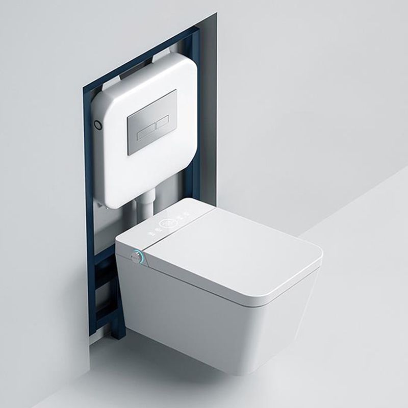 Heated Seat Wall Hung Toilet Set Dual Flush Elongated Wall Mounted Bidet Clearhalo 'Bathroom Remodel & Bathroom Fixtures' 'Bidets' 'Home Improvement' 'home_improvement' 'home_improvement_bidets' 'Toilets & Bidets' 1200x1200_99125f21-d750-4e29-a219-c465fe7dfa91