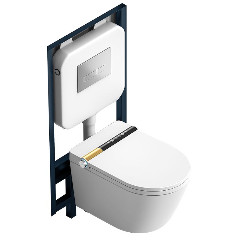 Elongated Wall Mounted Bidet Smart Bidet with Heated Seat and Warm Air Dryer Clearhalo 'Bathroom Remodel & Bathroom Fixtures' 'Bidets' 'Home Improvement' 'home_improvement' 'home_improvement_bidets' 'Toilets & Bidets' 1200x1200_9912e522-f6a1-462d-9dde-a4ddfbbd8a4e