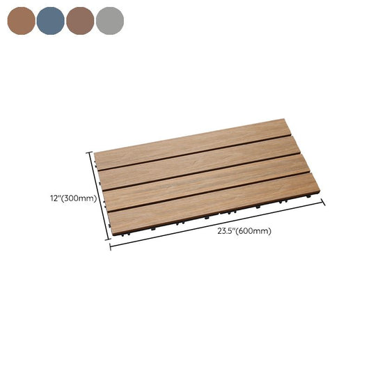 Rectangle Water Resistant Wooden Floor Smooth Engineered Floor Tile for Patio Garden Clearhalo 'Flooring 'Hardwood Flooring' 'hardwood_flooring' 'Home Improvement' 'home_improvement' 'home_improvement_hardwood_flooring' Walls and Ceiling' 1200x1200_9917ab94-f9a4-46ce-a79c-3fbb82f57634