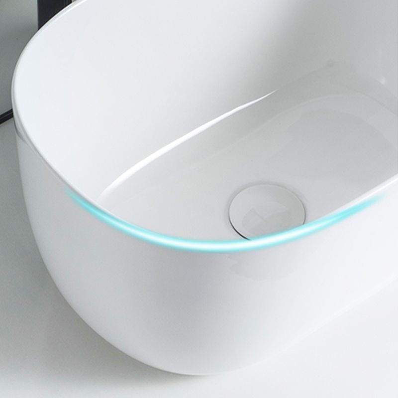 Modern Vessel Lavatory Sink Oval Porcelain with Pop-Up Drain Vessel Sink Clearhalo 'Bathroom Remodel & Bathroom Fixtures' 'Bathroom Sinks & Faucet Components' 'Bathroom Sinks' 'bathroom_sink' 'Home Improvement' 'home_improvement' 'home_improvement_bathroom_sink' 1200x1200_99214779-49fb-4c27-bb1f-cee092a5a276
