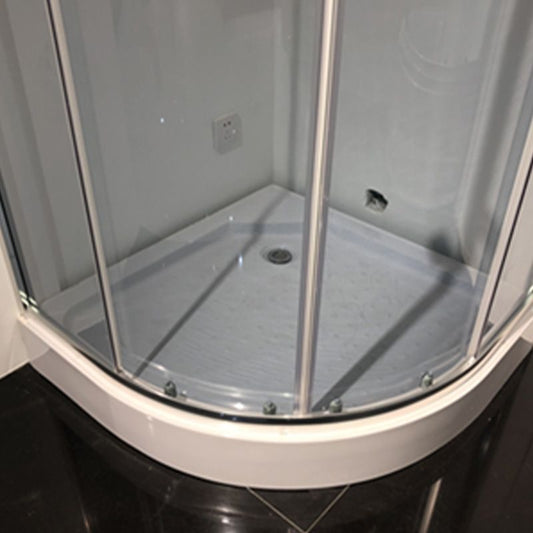 Double Sliding Shower Bath Door Semi Frameless Shower Door in Silver Clearhalo 'Bathroom Remodel & Bathroom Fixtures' 'Home Improvement' 'home_improvement' 'home_improvement_shower_tub_doors' 'Shower and Tub Doors' 'shower_tub_doors' 'Showers & Bathtubs' 1200x1200_9924bbdd-8760-4405-b44d-abe18c72fe31