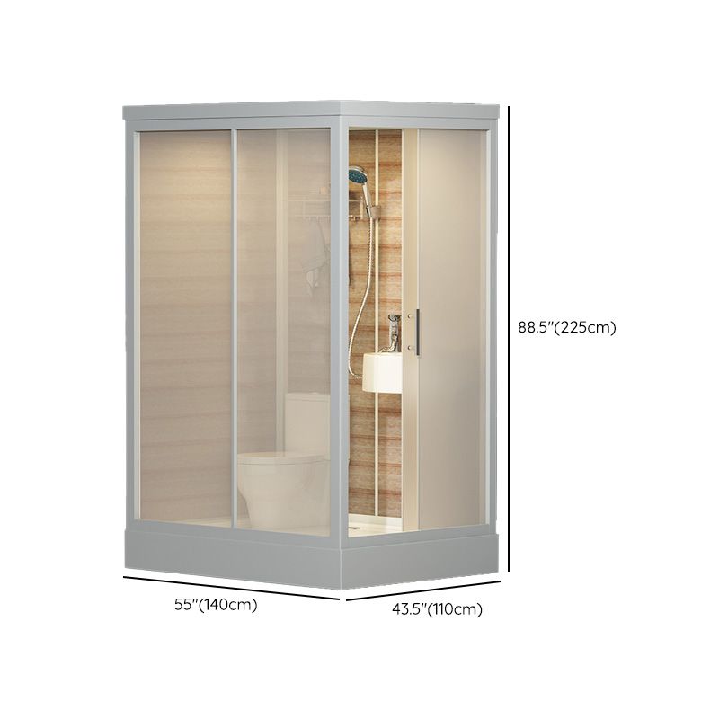 Modern Rectangle Shower Stall Clear Tempered Shower Stall for Bathroom Clearhalo 'Bathroom Remodel & Bathroom Fixtures' 'Home Improvement' 'home_improvement' 'home_improvement_shower_stalls_enclosures' 'Shower Stalls & Enclosures' 'shower_stalls_enclosures' 'Showers & Bathtubs' 1200x1200_992a269d-4c4c-4a09-897e-b31a6b962a0b