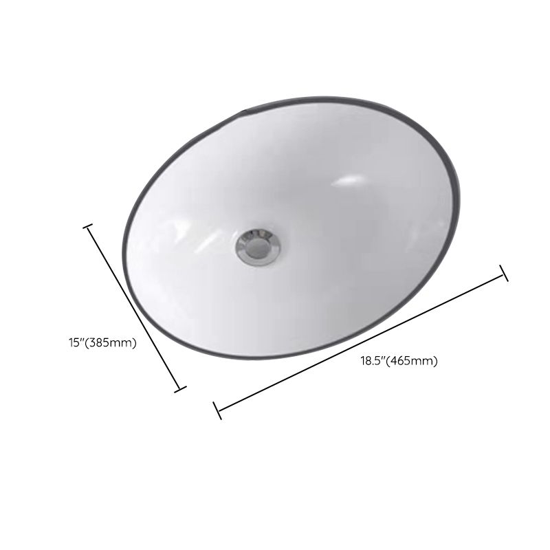 Modern Undermount Bathroom Sink Oval Shape Porcelain with Pop-Up Drain Basin Sink Clearhalo 'Bathroom Remodel & Bathroom Fixtures' 'Bathroom Sinks & Faucet Components' 'Bathroom Sinks' 'bathroom_sink' 'Home Improvement' 'home_improvement' 'home_improvement_bathroom_sink' 1200x1200_99325611-9c8f-45be-8ee9-ceee8785353f