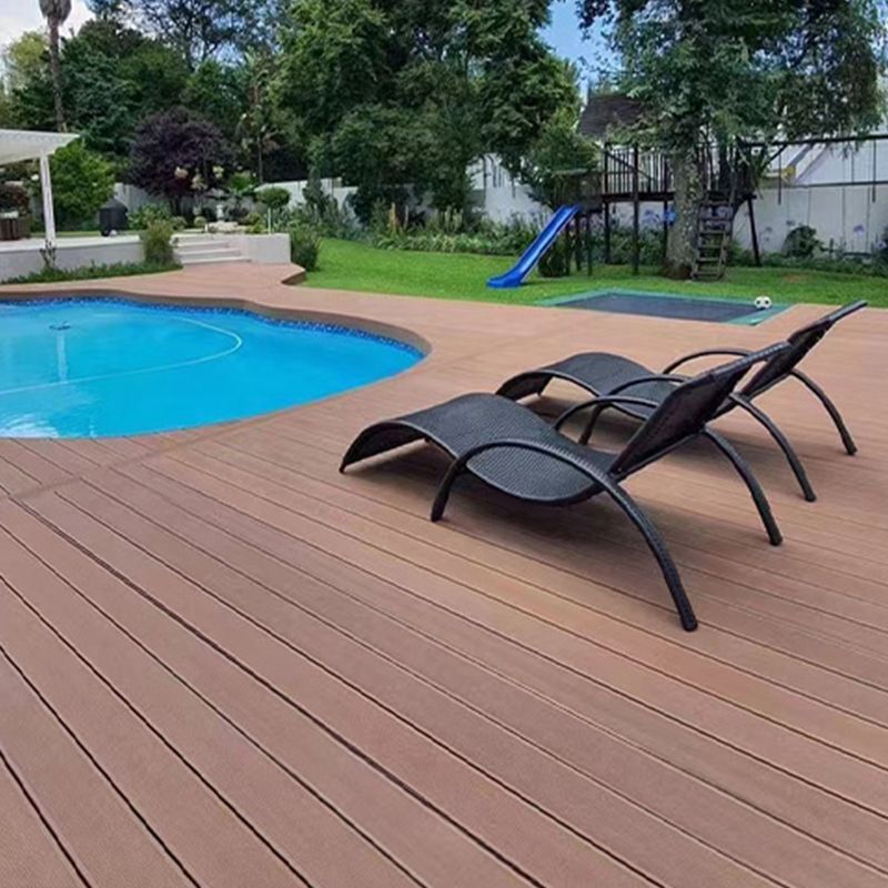 Contemporary Engineered Floor Tile Wire Brushed Nail Wooden Floor for Patio Garden Clearhalo 'Flooring 'Hardwood Flooring' 'hardwood_flooring' 'Home Improvement' 'home_improvement' 'home_improvement_hardwood_flooring' Walls and Ceiling' 1200x1200_9937982c-e37e-4dc0-8bcf-e30efd8b6dd6