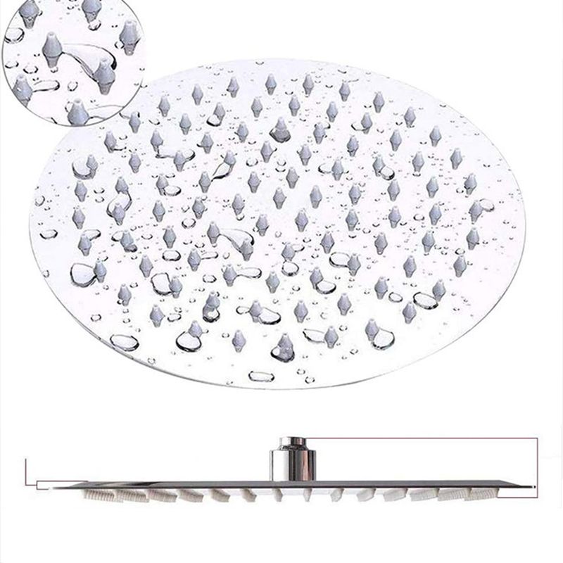 Round Dual Shower Head Stainless Steel 5-Spray Patterns Wall-Mount Showerhead Clearhalo 'Bathroom Remodel & Bathroom Fixtures' 'Home Improvement' 'home_improvement' 'home_improvement_shower_heads' 'Shower Heads' 'shower_heads' 'Showers & Bathtubs Plumbing' 'Showers & Bathtubs' 1200x1200_99497581-35ca-4a13-a496-40959412d093