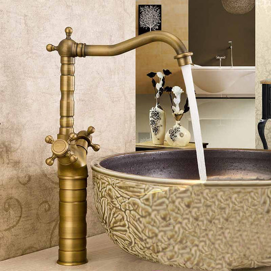 Traditional Kitchen Faucet Brass High Arc Gold Standard Kitchen Faucets with Double Handle Clearhalo 'Home Improvement' 'home_improvement' 'home_improvement_kitchen_faucets' 'Kitchen Faucets' 'Kitchen Remodel & Kitchen Fixtures' 'Kitchen Sinks & Faucet Components' 'kitchen_faucets' 1200x1200_9961cdc8-0f06-44a1-bcaf-b360ab84cecd