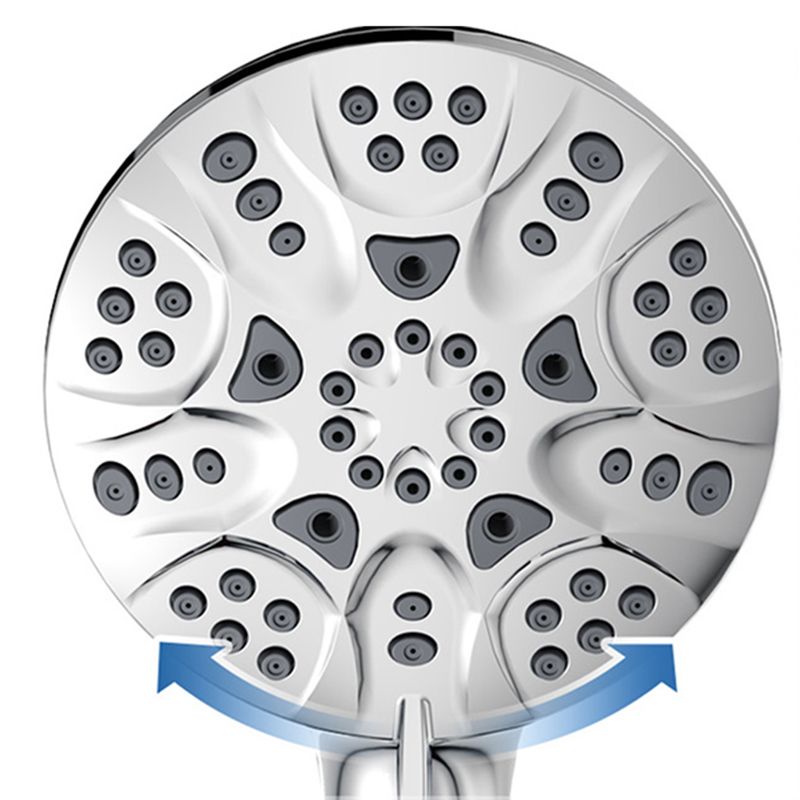 Contemporary Shower Combo Dual Shower Head Chrome Ceiling Mounted Round Shower Head Clearhalo 'Bathroom Remodel & Bathroom Fixtures' 'Home Improvement' 'home_improvement' 'home_improvement_shower_heads' 'Shower Heads' 'shower_heads' 'Showers & Bathtubs Plumbing' 'Showers & Bathtubs' 1200x1200_996a01ec-2718-4290-aa09-35fc0e0c145d