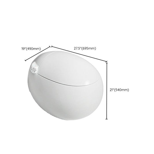 Round Floor Mount Bidet in White Finish with Wireless Remote Control Clearhalo 'Bathroom Remodel & Bathroom Fixtures' 'Bidets' 'Home Improvement' 'home_improvement' 'home_improvement_bidets' 'Toilets & Bidets' 1200x1200_996a5284-cc3e-452d-92a3-635ab409b30a