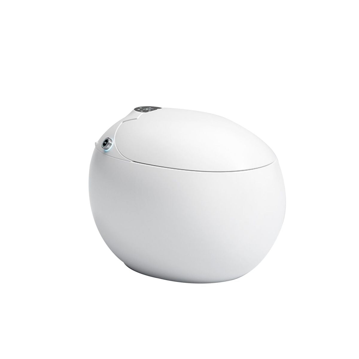 Contemporary White Round Floor Mount Bidet with Heated Seat Vitreous China Bidets Clearhalo 'Bathroom Remodel & Bathroom Fixtures' 'Bidets' 'Home Improvement' 'home_improvement' 'home_improvement_bidets' 'Toilets & Bidets' 1200x1200_996b3f6b-f0d3-4a27-9609-e7e5bdccd682