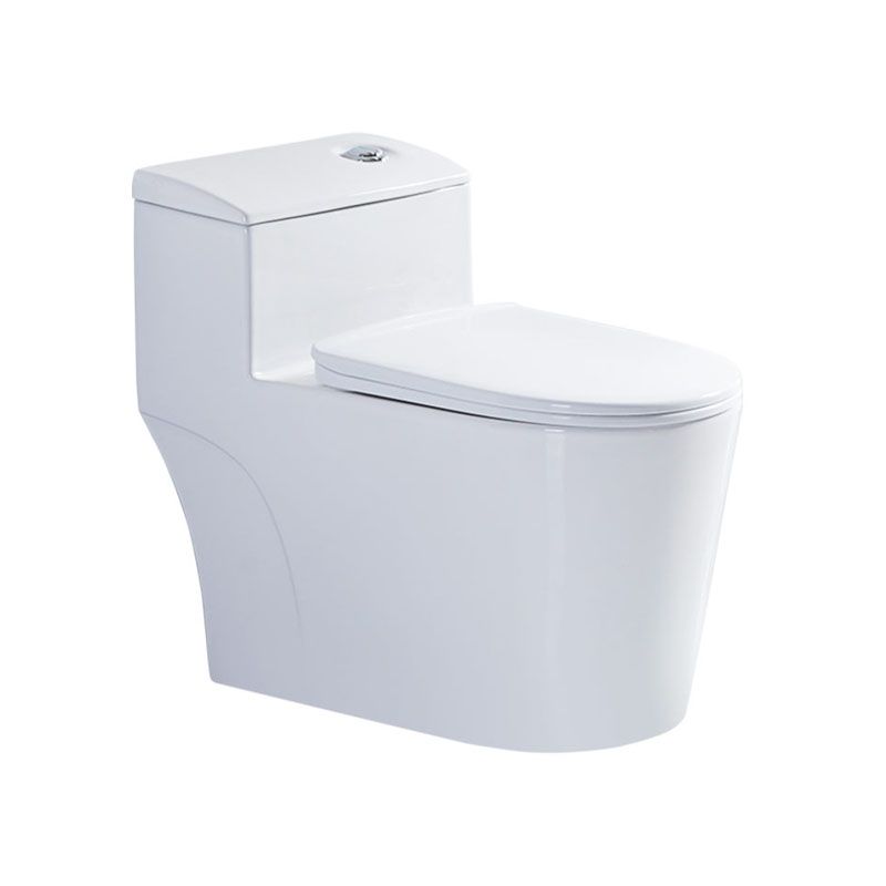 Siphon JetFlush Toilet Traditional One-Piece Toilet with Slow Close Seat Clearhalo 'Bathroom Remodel & Bathroom Fixtures' 'Home Improvement' 'home_improvement' 'home_improvement_toilets' 'Toilets & Bidets' 'Toilets' 1200x1200_998e25a2-a419-4975-b910-cd56aed14be5