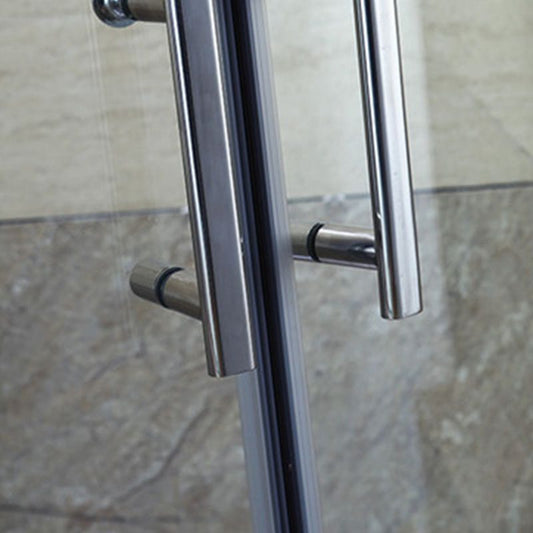 Semi-Frameless Shower Bath Door Transparent Shower Door Double Sliding Clearhalo 'Bathroom Remodel & Bathroom Fixtures' 'Home Improvement' 'home_improvement' 'home_improvement_shower_tub_doors' 'Shower and Tub Doors' 'shower_tub_doors' 'Showers & Bathtubs' 1200x1200_9a2d6f1d-096b-4373-990b-b9cbfd7340d6