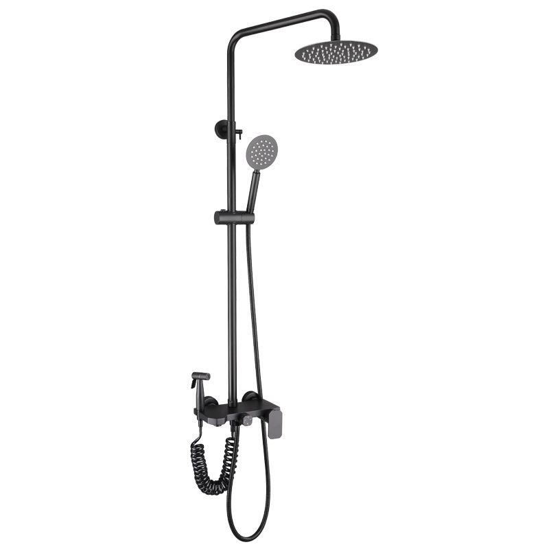Modern Oval Swivel Shower Stainless Steel Shower Head Shower Faucet on Wall Clearhalo 'Bathroom Remodel & Bathroom Fixtures' 'Home Improvement' 'home_improvement' 'home_improvement_shower_faucets' 'Shower Faucets & Systems' 'shower_faucets' 'Showers & Bathtubs Plumbing' 'Showers & Bathtubs' 1200x1200_9a3b1c9f-a954-47ae-8658-c904575a8958