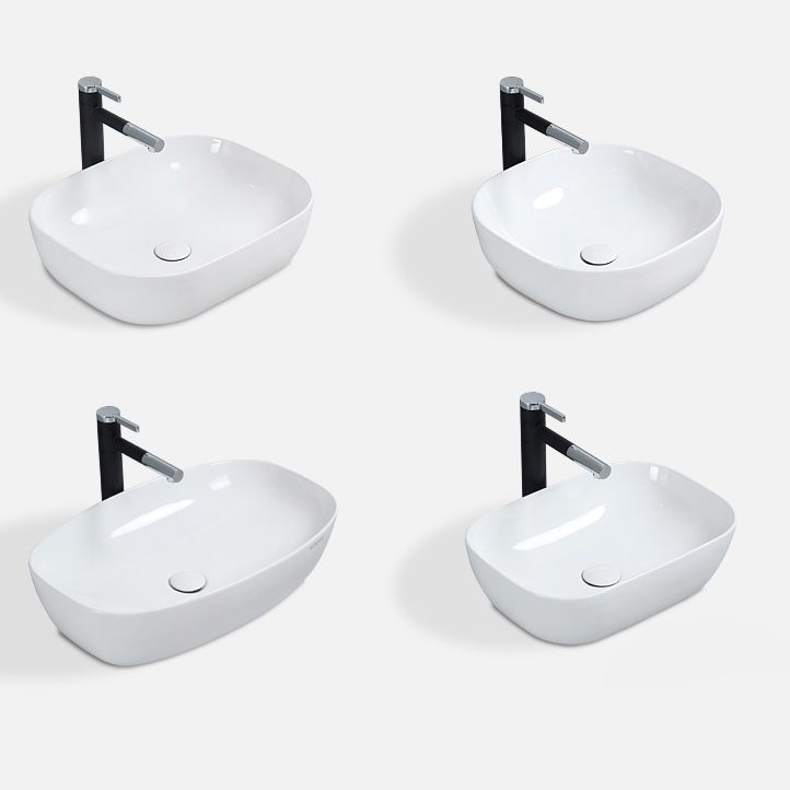 Traditional Vessel Bathroom Sink Porcelain with Faucet Basin Sink Clearhalo 'Bathroom Remodel & Bathroom Fixtures' 'Bathroom Sinks & Faucet Components' 'Bathroom Sinks' 'bathroom_sink' 'Home Improvement' 'home_improvement' 'home_improvement_bathroom_sink' 1200x1200_9a483d2e-303a-48a3-989c-9b17a1a668c6