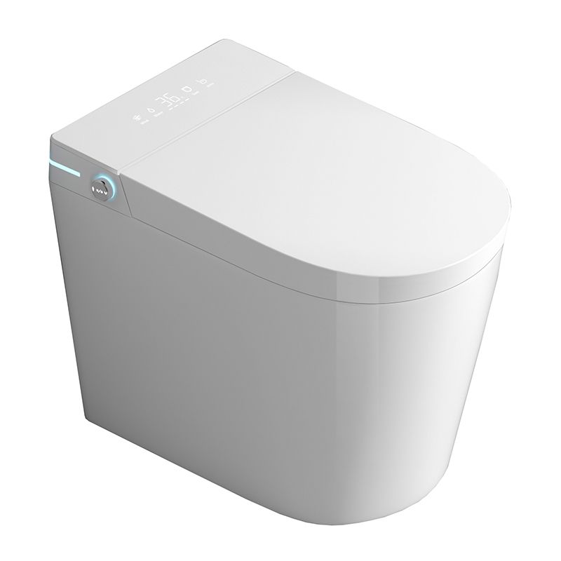 Elongated White One Piece Smart Toilet & Bidet with Unlimited Warm Water Clearhalo 'Bathroom Remodel & Bathroom Fixtures' 'Bidets' 'Home Improvement' 'home_improvement' 'home_improvement_bidets' 'Toilets & Bidets' 1200x1200_9a4cf0bd-e2d6-4fe9-b594-11a41db2a97a
