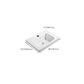 Modern White Bathroom Sink Rectangular Ceramic Bathroom Sink Clearhalo 'Bathroom Remodel & Bathroom Fixtures' 'Bathroom Sinks & Faucet Components' 'Bathroom Sinks' 'bathroom_sink' 'Home Improvement' 'home_improvement' 'home_improvement_bathroom_sink' 1200x1200_9a5a7271-f3eb-404b-b7a3-d9d6d004baad