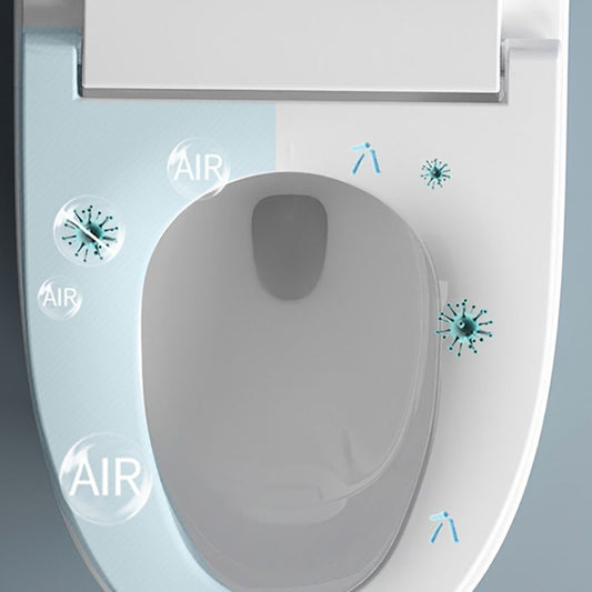 20" H White Finish Smart Toilet Seat Bidet of Vitreous China Bidets Clearhalo 'Bathroom Remodel & Bathroom Fixtures' 'Bidets' 'Home Improvement' 'home_improvement' 'home_improvement_bidets' 'Toilets & Bidets' 1200x1200_9a706b17-c2e4-42c0-97f0-f9f746fdc03e
