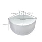 Modern Acrylic Corner Bath 24.8-inch Tall Soaking White Bathtub Clearhalo &#39;Bathroom Remodel &amp; Bathroom Fixtures&#39; &#39;Bathtubs&#39; &#39;Home Improvement&#39; &#39;home_improvement&#39; &#39;home_improvement_bathtubs&#39; &#39;Showers &amp; Bathtubs&#39; 1200x1200_9a72d7a5-7397-4a2b-beae-0f0ad6e17897