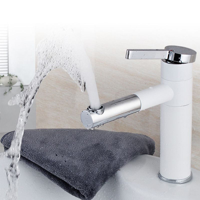 Pull-out Vessel Faucet Modern Style Faucet with One Lever Handle Clearhalo 'Bathroom Remodel & Bathroom Fixtures' 'Bathroom Sink Faucets' 'Bathroom Sinks & Faucet Components' 'bathroom_sink_faucets' 'Home Improvement' 'home_improvement' 'home_improvement_bathroom_sink_faucets' 1200x1200_9a872bdf-d325-4cd8-a29d-a1f17210e5bc