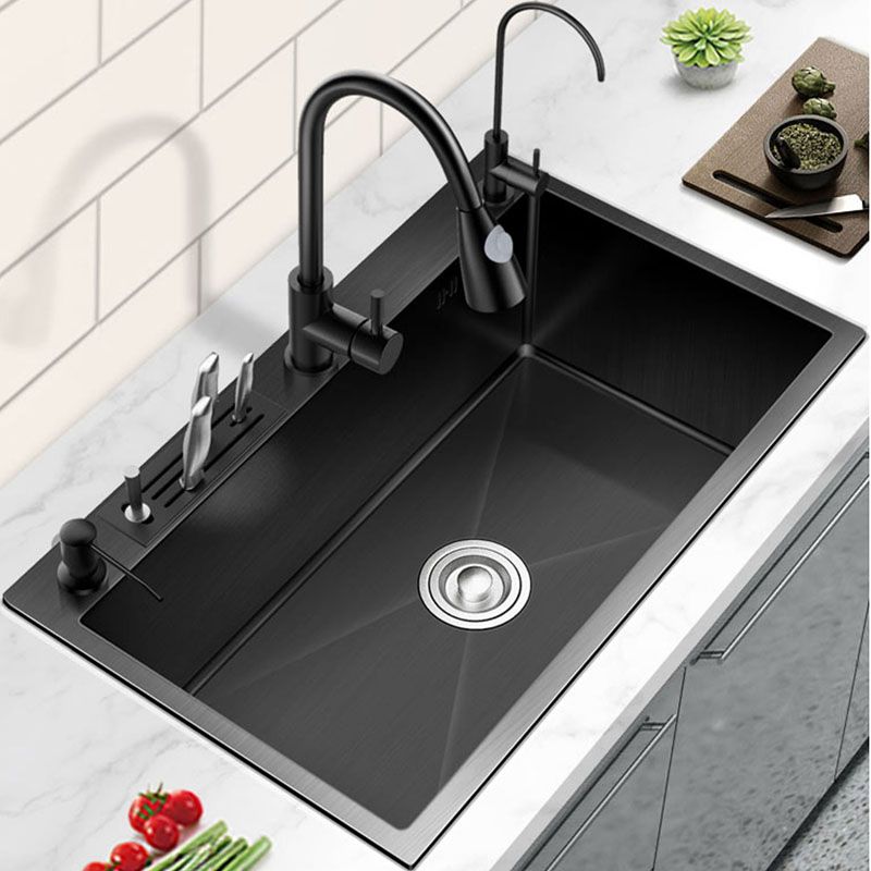 Kitchen Sink Soundproof Design Stainless Steel Drop-In Kitchen Sink with Faucet Clearhalo 'Home Improvement' 'home_improvement' 'home_improvement_kitchen_sinks' 'Kitchen Remodel & Kitchen Fixtures' 'Kitchen Sinks & Faucet Components' 'Kitchen Sinks' 'kitchen_sinks' 1200x1200_9a8c6010-6bcc-428d-81d2-b1dd165d2fd6