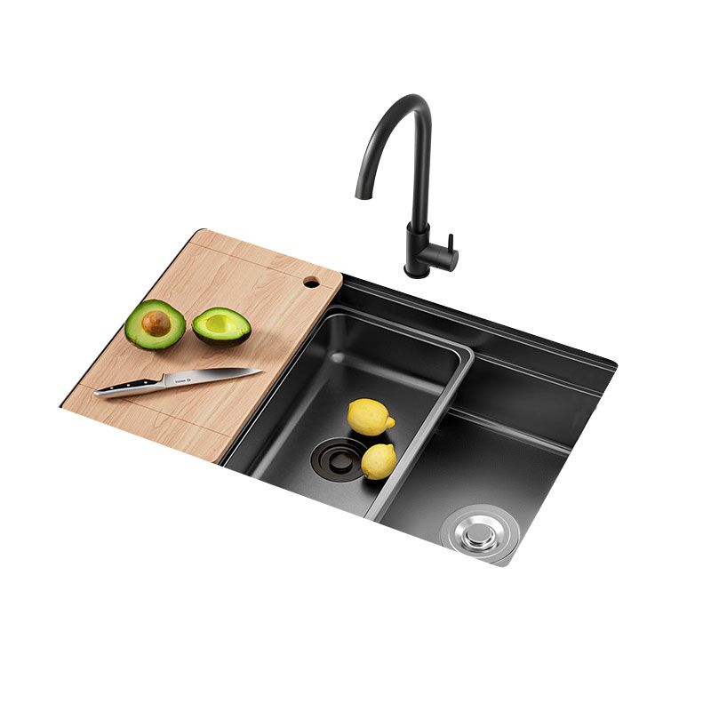 Modern Style Kitchen Sink Stainless Steel Rectangle Shape Kitchen Sink Clearhalo 'Home Improvement' 'home_improvement' 'home_improvement_kitchen_sinks' 'Kitchen Remodel & Kitchen Fixtures' 'Kitchen Sinks & Faucet Components' 'Kitchen Sinks' 'kitchen_sinks' 1200x1200_9a95ca86-fd97-4cd7-8d2f-8088f005a4b5