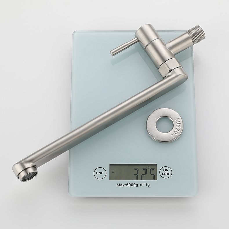 Kitchen Faucet Pot Filler Single Handle Swivel Stainless Steel Kitchen Faucet Clearhalo 'Home Improvement' 'home_improvement' 'home_improvement_kitchen_faucets' 'Kitchen Faucets' 'Kitchen Remodel & Kitchen Fixtures' 'Kitchen Sinks & Faucet Components' 'kitchen_faucets' 1200x1200_9a9ffdd4-7f93-42d8-b0f8-c1eb456dee43