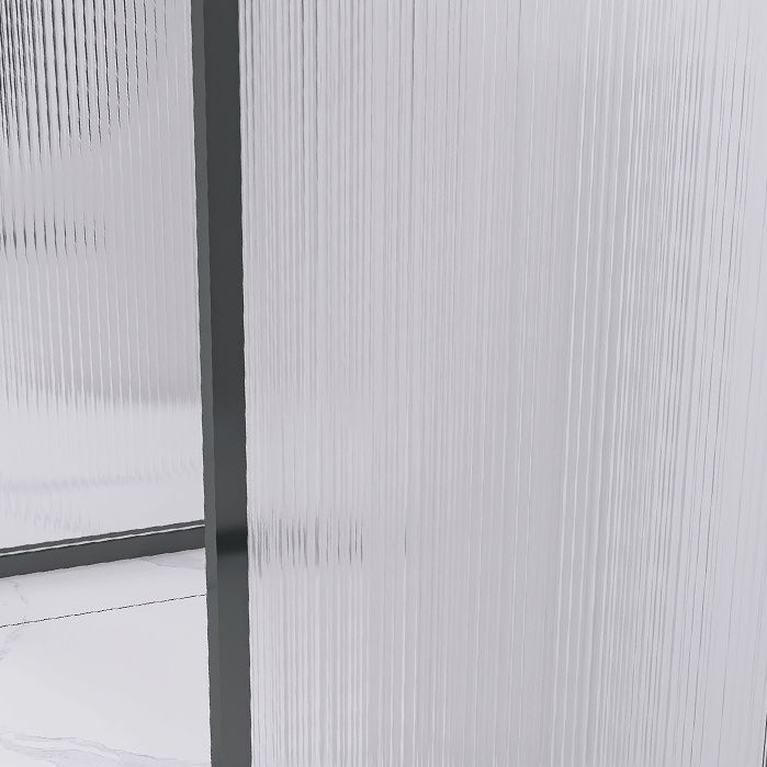 Black and Gold Fixed Glass Panel Framed Single Fixed Bath Fixed Panel Clearhalo 'Bathroom Remodel & Bathroom Fixtures' 'Home Improvement' 'home_improvement' 'home_improvement_shower_tub_doors' 'Shower and Tub Doors' 'shower_tub_doors' 'Showers & Bathtubs' 1200x1200_9aabc285-d9ca-4def-bdda-13f025eb9aed