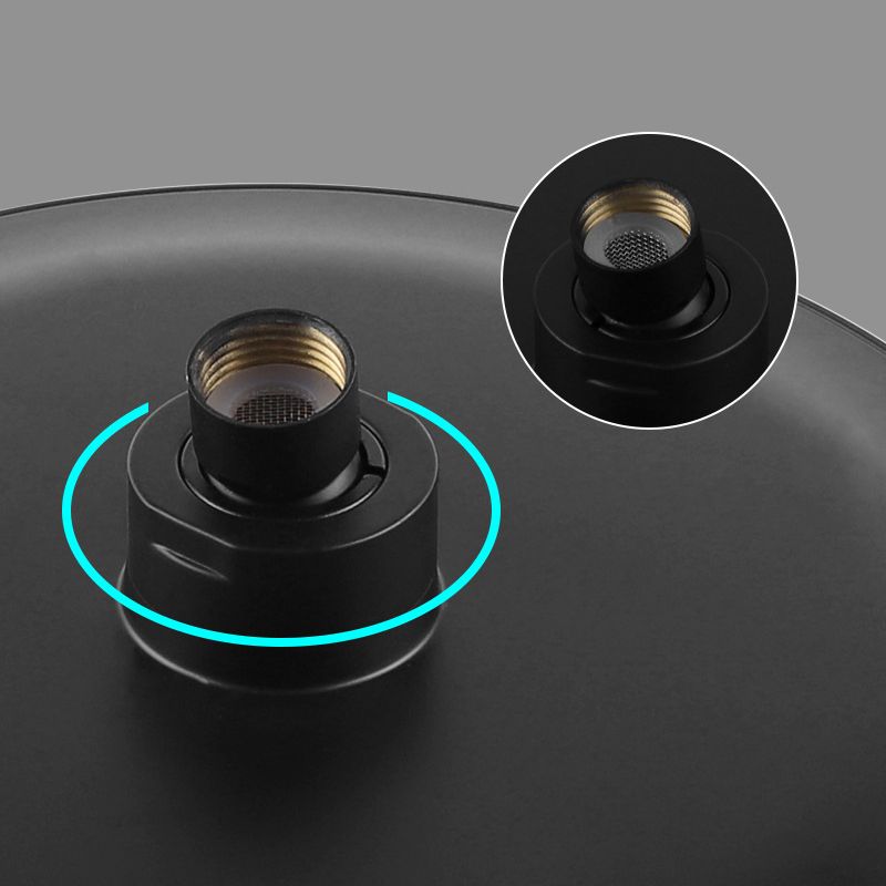 Contemporary Black Round Shower Head Combo Rain Fall Hand Shower Clearhalo 'Bathroom Remodel & Bathroom Fixtures' 'Home Improvement' 'home_improvement' 'home_improvement_shower_heads' 'Shower Heads' 'shower_heads' 'Showers & Bathtubs Plumbing' 'Showers & Bathtubs' 1200x1200_9ad98533-9b0f-4d79-9b6c-4fe62c307d12