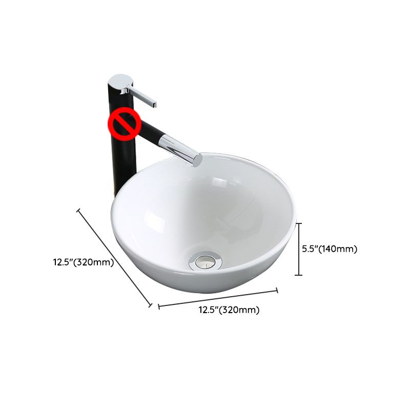 Modern Bathroom Sink Porcelain Rectangle Bathroom Sink in White(Not Including Faucet) Clearhalo 'Bathroom Remodel & Bathroom Fixtures' 'Bathroom Sinks & Faucet Components' 'Bathroom Sinks' 'bathroom_sink' 'Home Improvement' 'home_improvement' 'home_improvement_bathroom_sink' 1200x1200_9ae508da-584b-4631-90da-c0c60c534f47