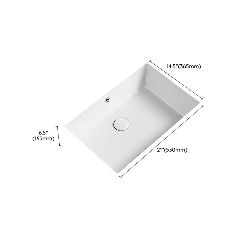 Modern Undermount Bathroom Sink Porcelain with Overflow and Faucet Basin Sink Clearhalo 'Bathroom Remodel & Bathroom Fixtures' 'Bathroom Sinks & Faucet Components' 'Bathroom Sinks' 'bathroom_sink' 'Home Improvement' 'home_improvement' 'home_improvement_bathroom_sink' 1200x1200_9af3a98c-6d12-4a2f-a1b7-9f21a9043be8