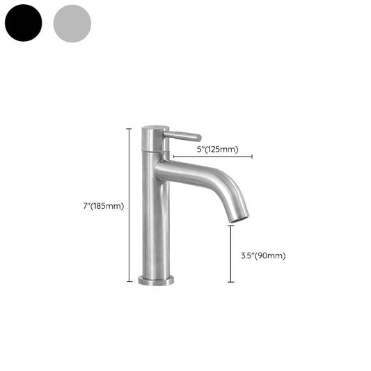 Industrial Vessel Faucet Stainless Steel Lever Handle Bathroom Faucet Clearhalo 'Bathroom Remodel & Bathroom Fixtures' 'Bathroom Sink Faucets' 'Bathroom Sinks & Faucet Components' 'bathroom_sink_faucets' 'Home Improvement' 'home_improvement' 'home_improvement_bathroom_sink_faucets' 1200x1200_9af5ff91-b0f1-47be-86fc-0da0f45c8661