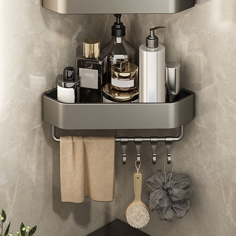 Adhesive Mount Metal Bathroom Accessory As Individual Or As a Set with Bath Shelf Clearhalo 'Bathroom Hardware Sets' 'Bathroom Hardware' 'Bathroom Remodel & Bathroom Fixtures' 'bathroom_hardware_sets' 'Home Improvement' 'home_improvement' 'home_improvement_bathroom_hardware_sets' 1200x1200_9af884a1-d523-42e2-907c-15d17558ee33