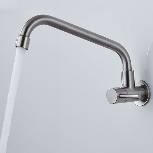 Contemporary Style Bar Faucet Metal Wall-mounted Kitchen Faucet Clearhalo 'Home Improvement' 'home_improvement' 'home_improvement_kitchen_faucets' 'Kitchen Faucets' 'Kitchen Remodel & Kitchen Fixtures' 'Kitchen Sinks & Faucet Components' 'kitchen_faucets' 1200x1200_9b162d20-225c-40b7-bf7e-d25e85cea7f8